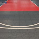 Basketball court tiles