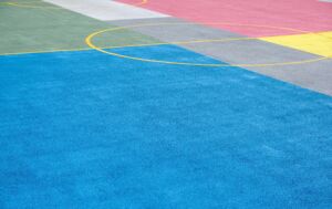 New Rubber Flooring for Basketball Court in the USA