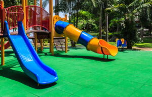 Rubber Flooring Tiles for Playgrounds and Daycares